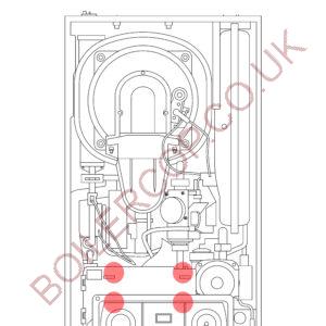 720537501 - REMEHA BROAG - Avanta Boilers - Avanta Plus Combi 28C - Plate Hex DHW Seals